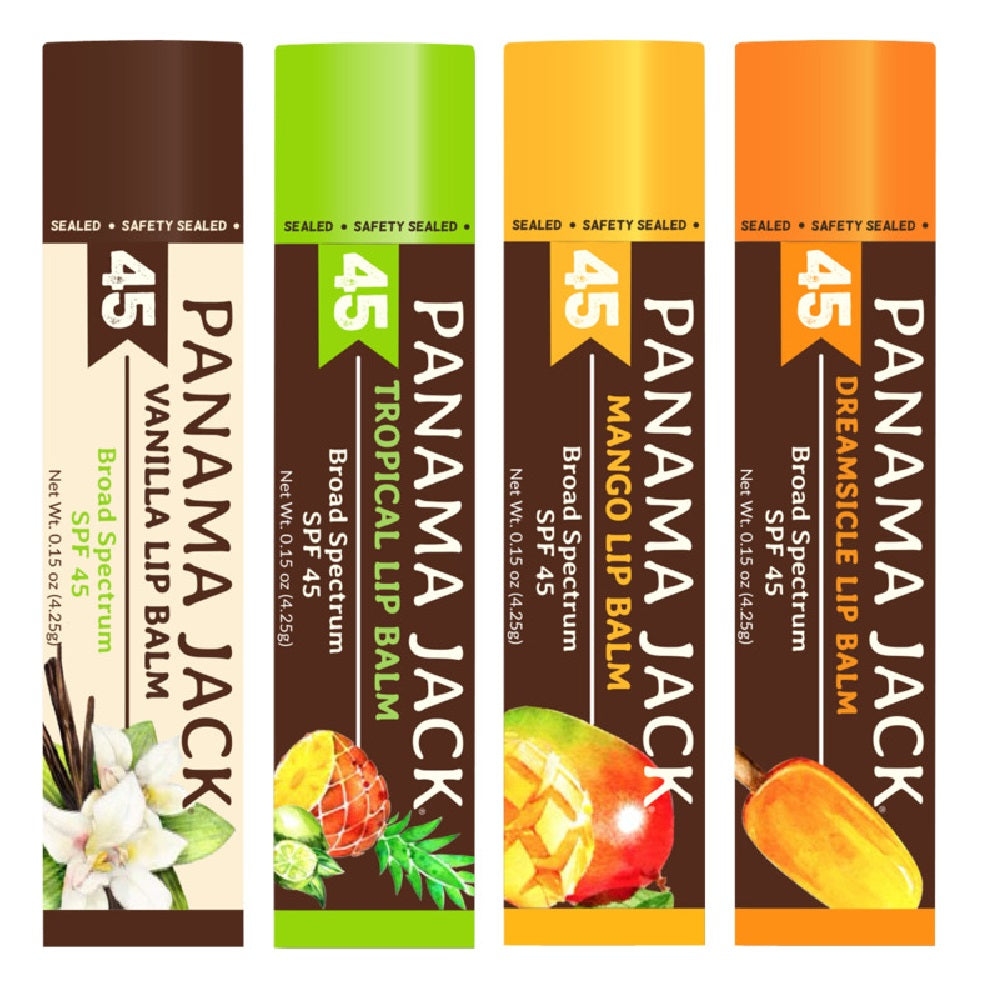 Panama Jack 602 SPF 45 Sunscreen Lip Balm, 0.15 Oz