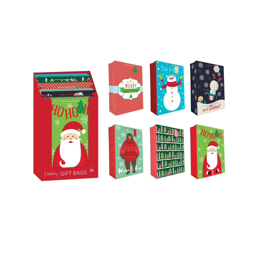 Paper Images CSJGBA24CD-5 Super Jumbo Christmas Gift Bag, Assorted Colors
