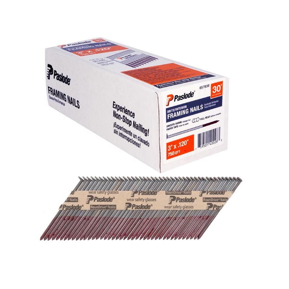 Paslode 657836 Framing Nail, 3 Inch x 0.120 Inch