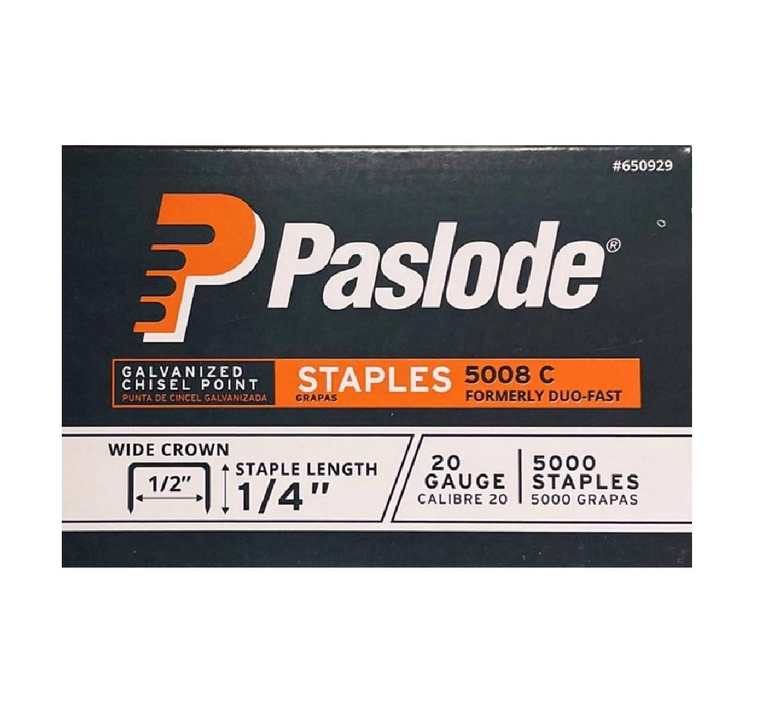 Paslode 650929 Wide Crown Staples, Steel