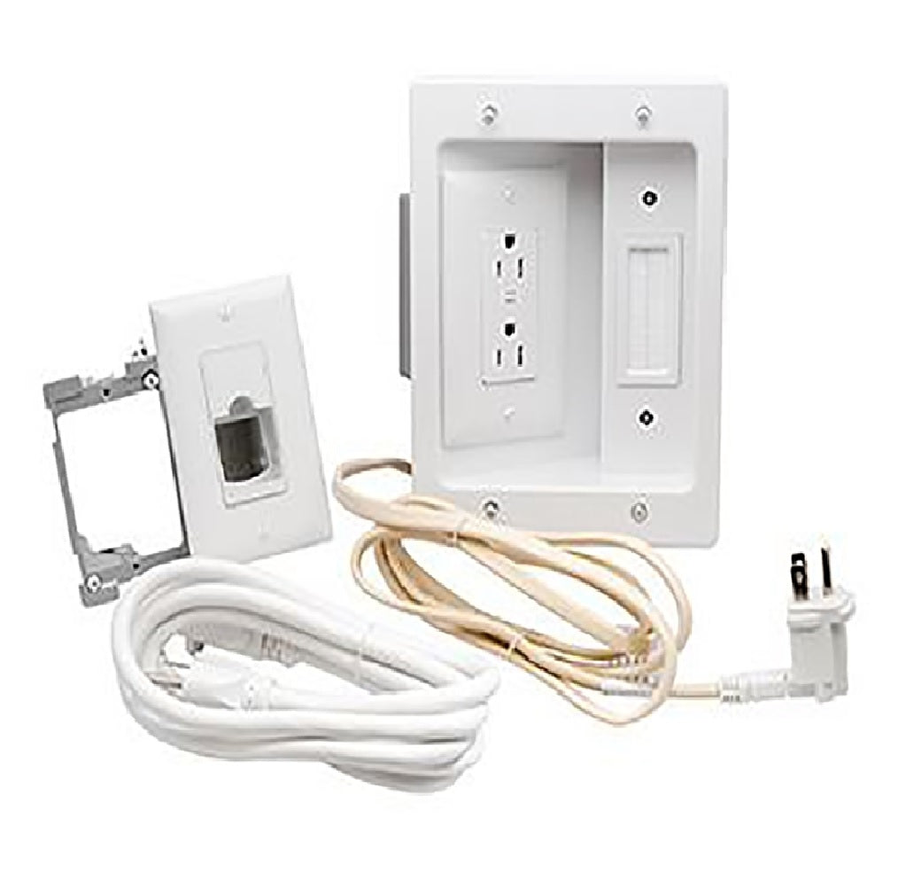 Pass & Seymour CPT306WV1 TV Power and Cable Management Kit