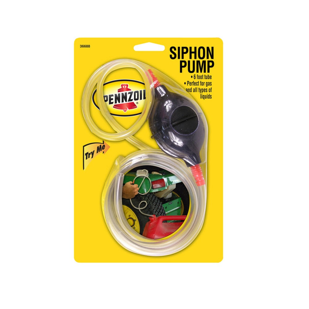 Pennzoil 36688 Hand Operated Siphon Pump, Plastic