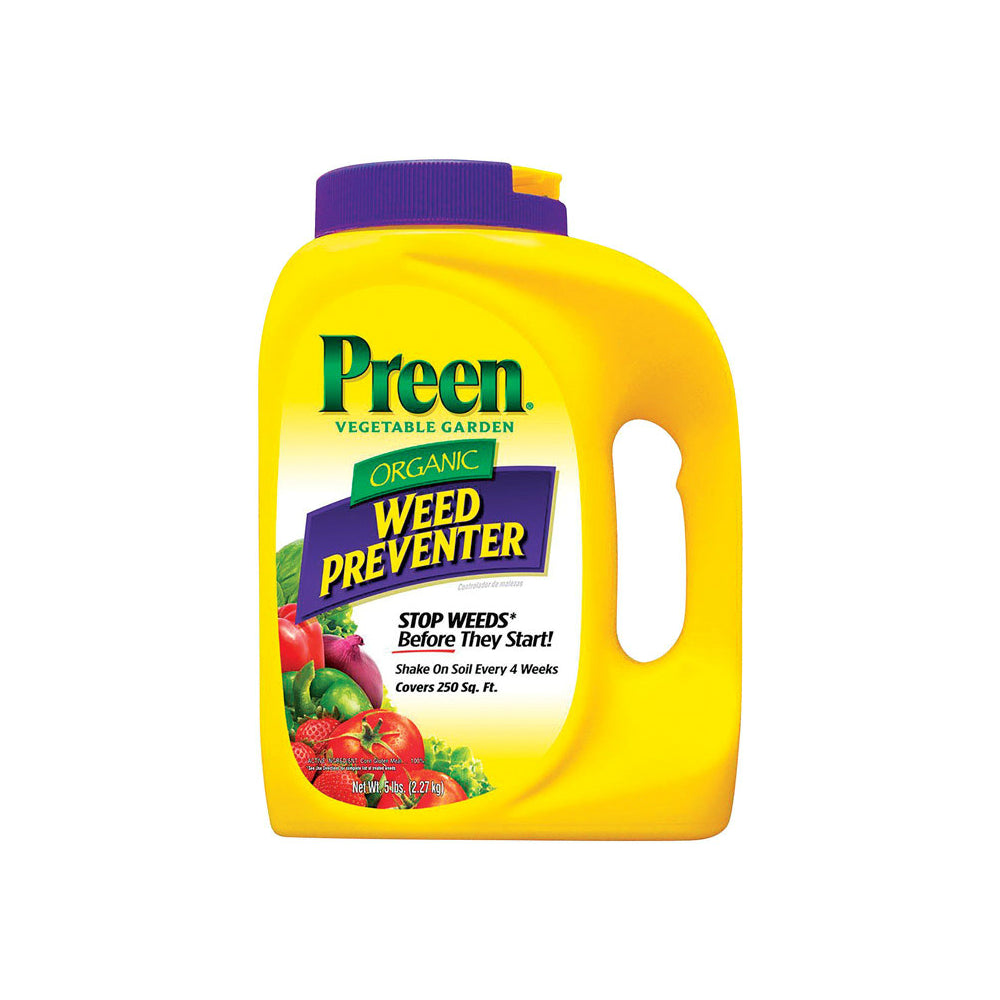 Preen 24-64154 Grass & Weed Preventer, Granules, 5 lb