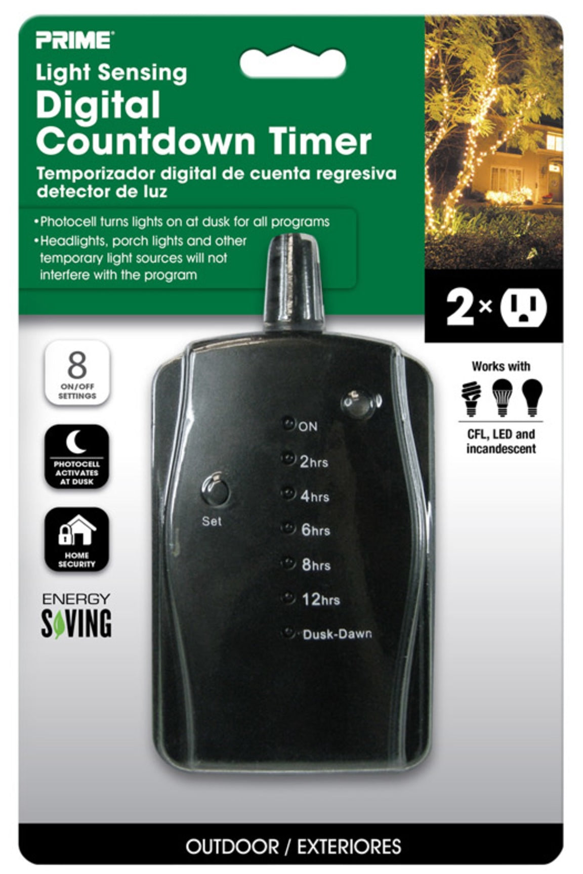 Prime Wire & Cable TNOLED02-RC Digital Countdown Timer, Black