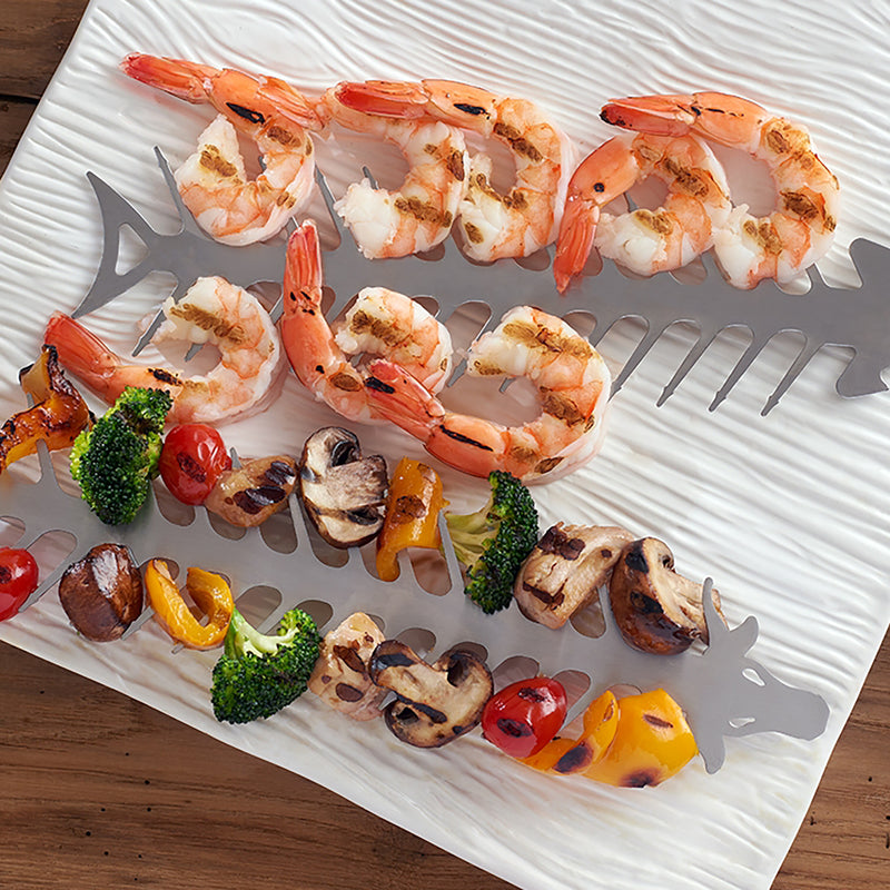 Proud Grill Company 2867-WP-114 Stainless Steel Skewers, 4.7 in. W x 12.3 in. L