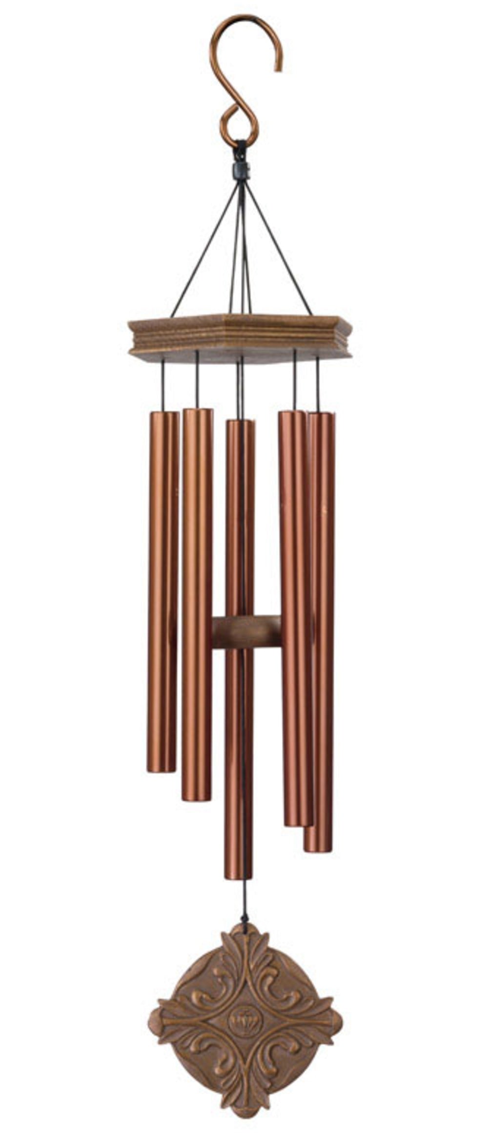 Regal Art & Gift 11182 Medallion Wind Chime, 26", Bronze