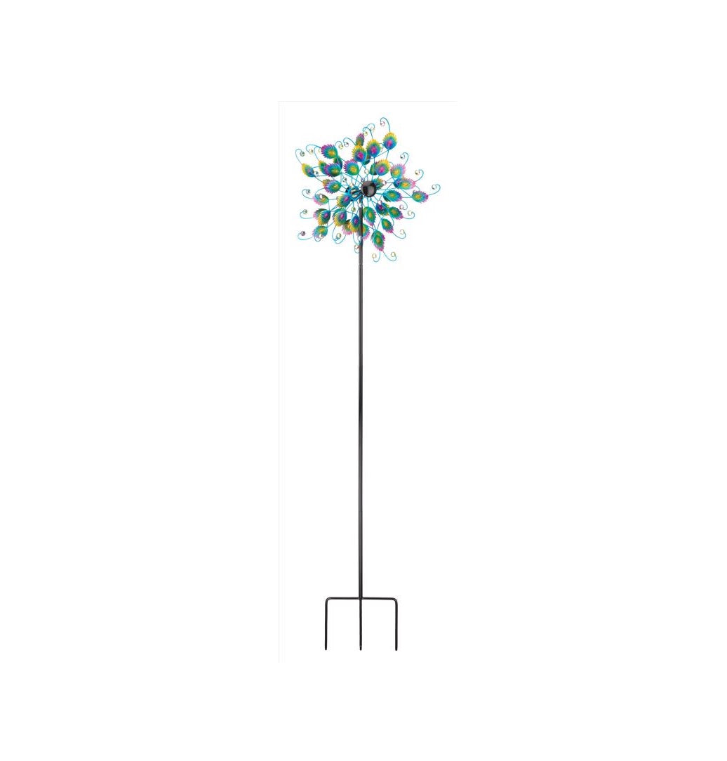 Regal Art & Gift 12819 Peacock Wind Spinner, Multicolored