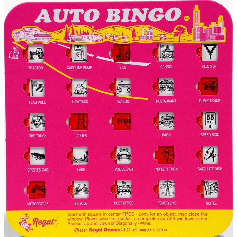 Regal Games 9172AS24 Travel Bingo Cards, Assorted Colors