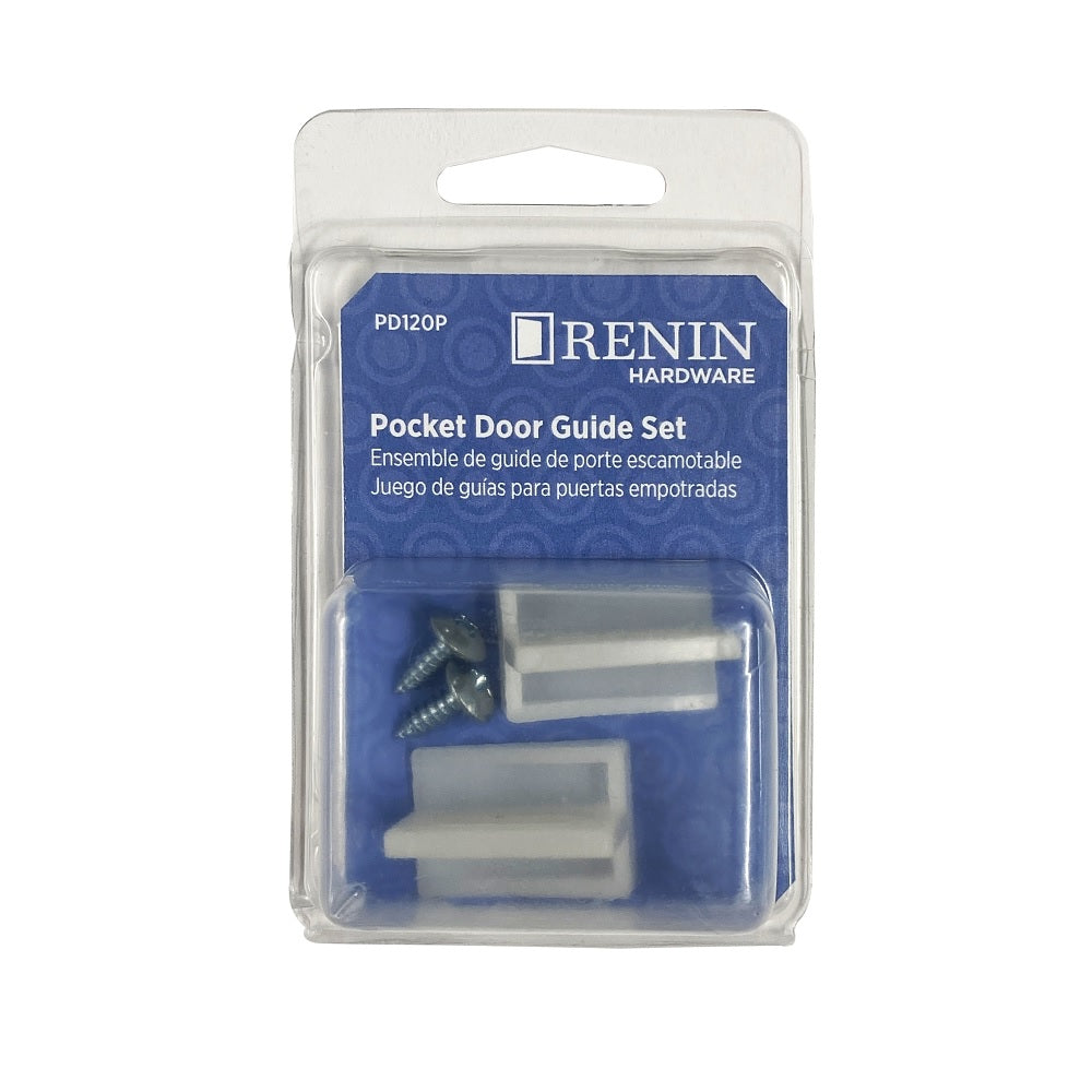Renin PD120P Pocket Door Guide Set, White