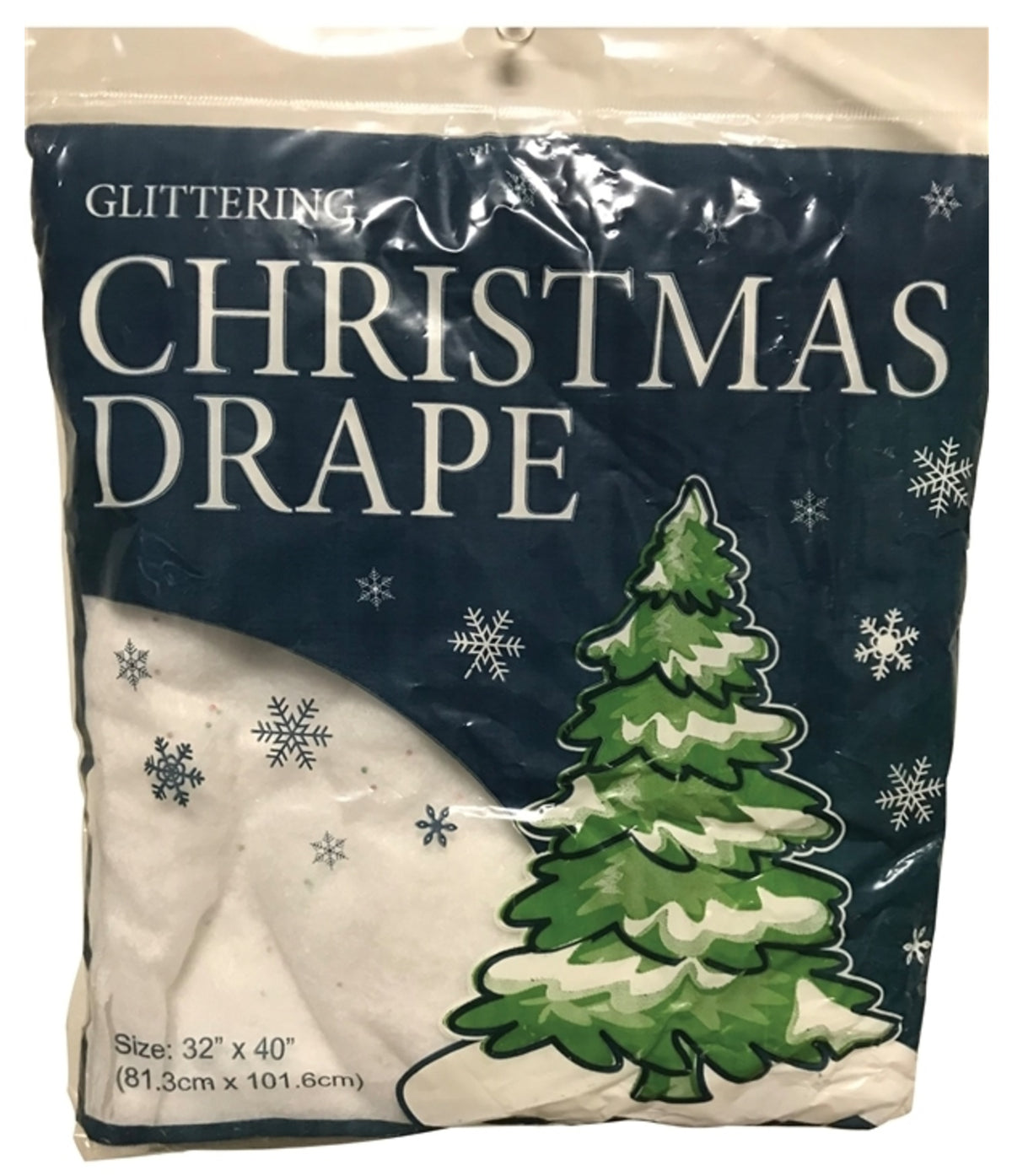 Santas Forest 81320 Christmas Sparkle Drape, 40" x 32"
