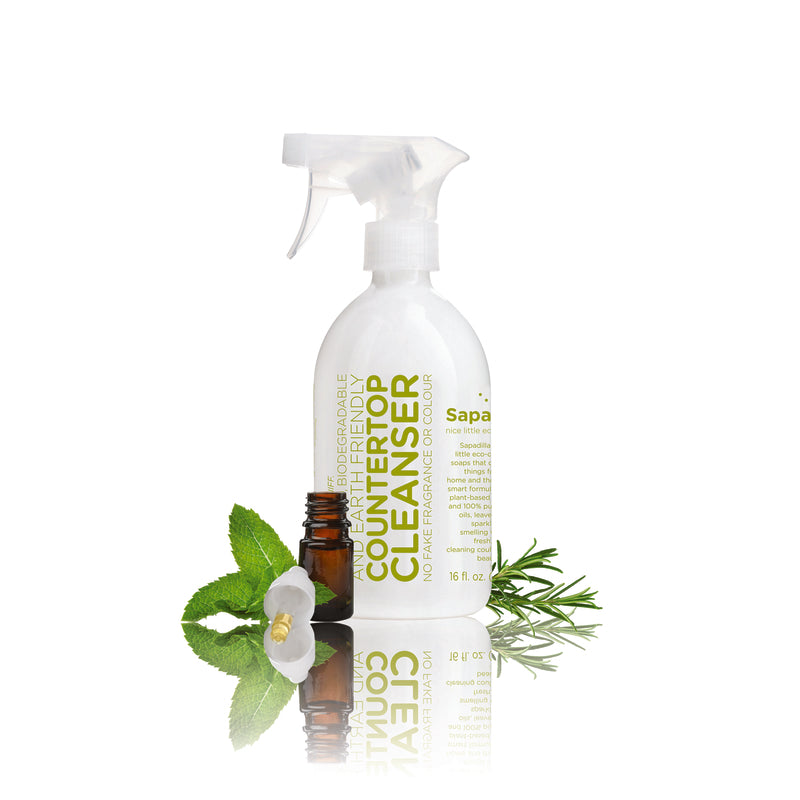Sapadilla 1812504 Countertop Cleanser Spray, Rosemary & Peppermint, 16 Oz