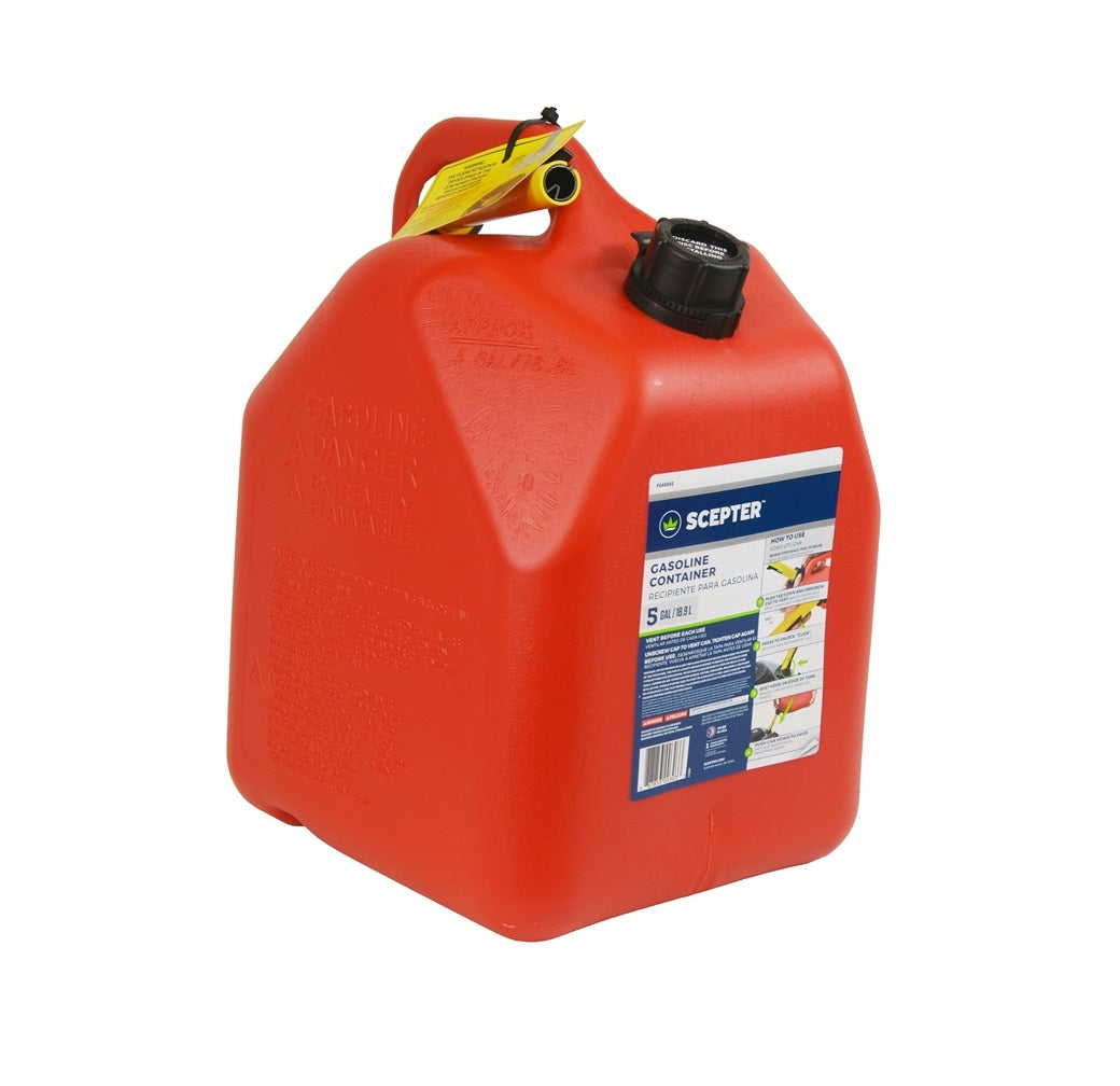Scepter FG4G511 Flo n' go Gas Can, Red, 5 Gallon Capacity