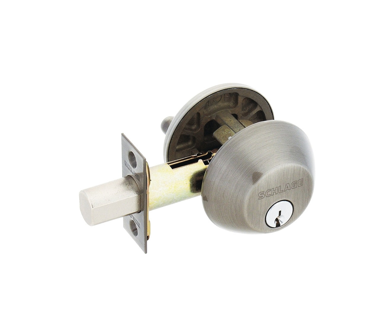 Schlage B60NV620 Deadbolt, Antique Pewter