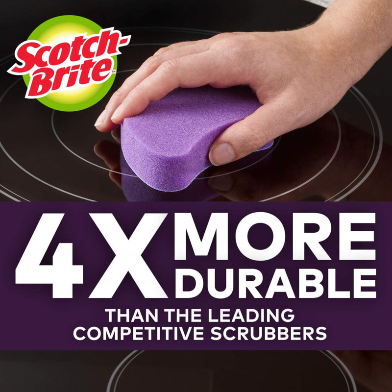 Scotch-Brite 953-CT-P Glass Cooktop Cleaning Pad, Purple