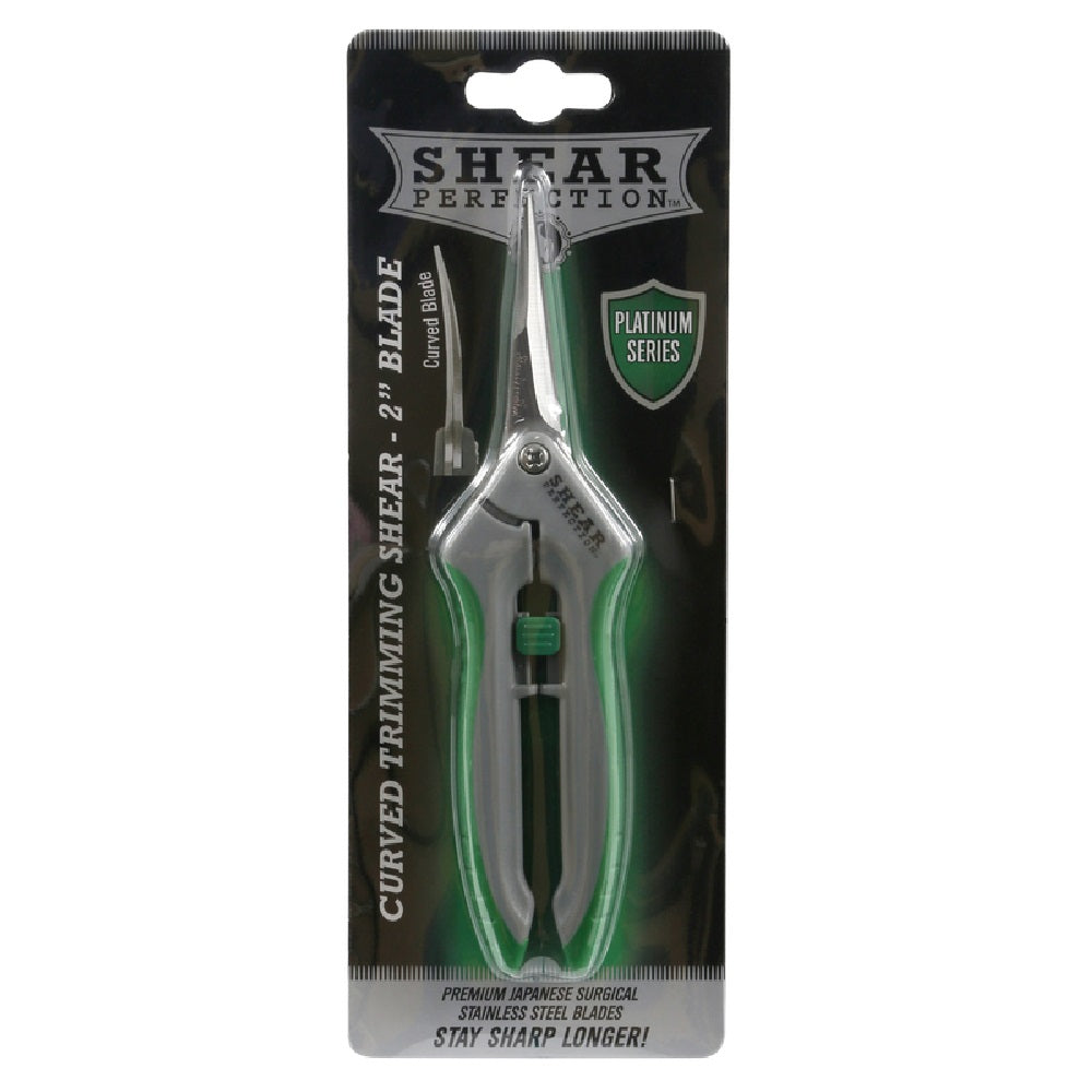 Shear Perfection 800380 Platinum Curved Hydroponic Trimming Shear