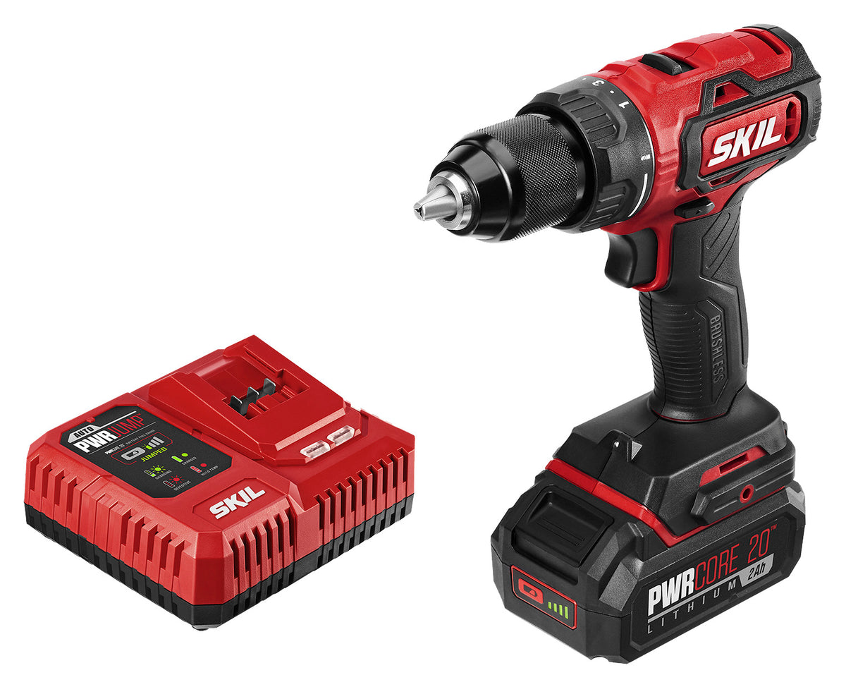 Skil DL529302 PWRCore 20 Brushless Drill Driver Kit, 20V