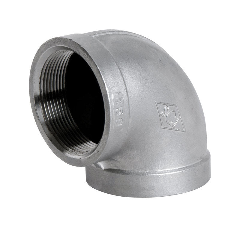 Smith Cooper S3014E 010B 90 Degree Elbow, Stainless Steel, 1"