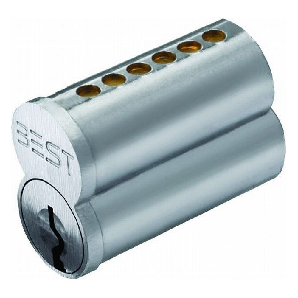 Stanley Best 1C6J1626 6 Pin J Keyway Uncombinated Core, Satin Chrome