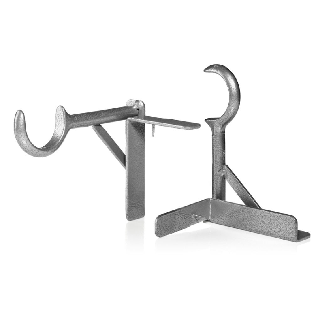 TAP BRACKET TBSILV-MC6 As Seen On TV Curtain Bracket, Silver, 30 Lb