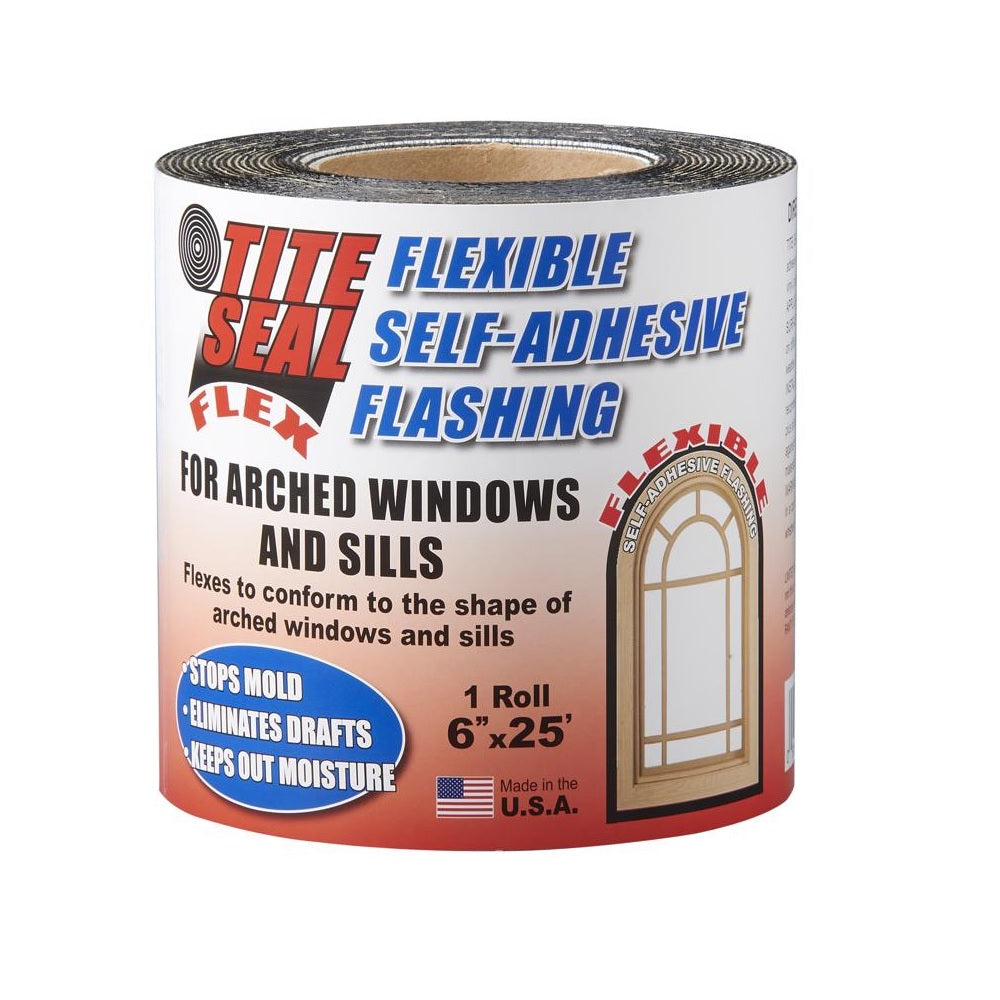 Tite Seal TSF625 Self-Adhesive Waterproof Flashing, 6 Inch x 25 Feet