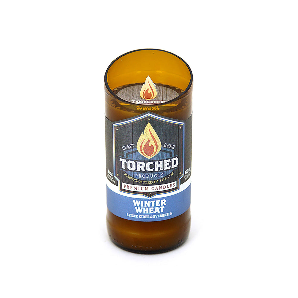Torched 1922-WP-293 Winter Wheat Candle, Amber