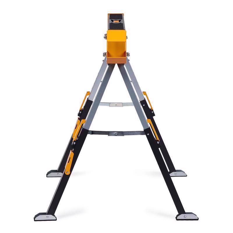 ToughBuilt TB-C650-0BES Adjustable Folding Sawhorse, Black, 2600 lb Capacity