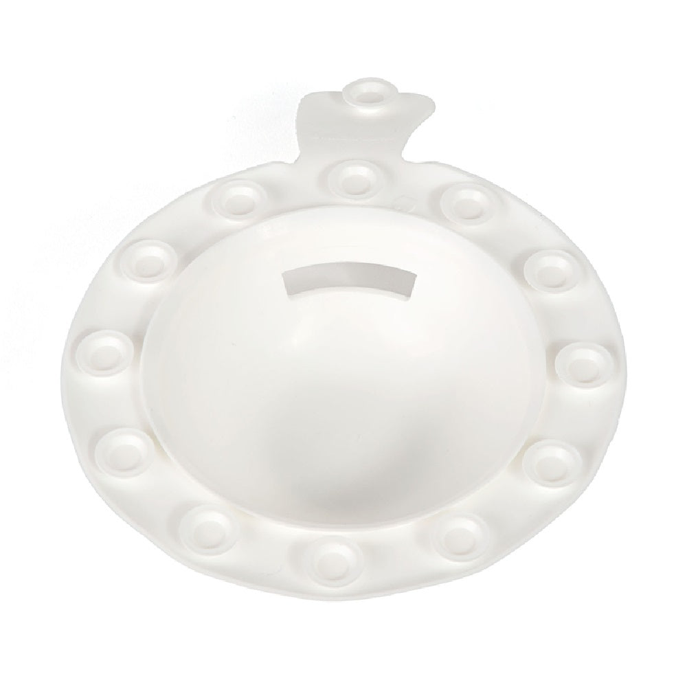 Tubshroom 2161-WP-145 Bathshroom Round Bath Overflow Cover, Plastic