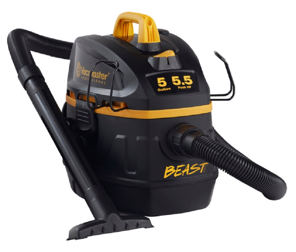 Vacmaster VFB511B 0201 Beast Wet and Dry Vacuum, 120 V, 5.5 Hp, 102 Cfm