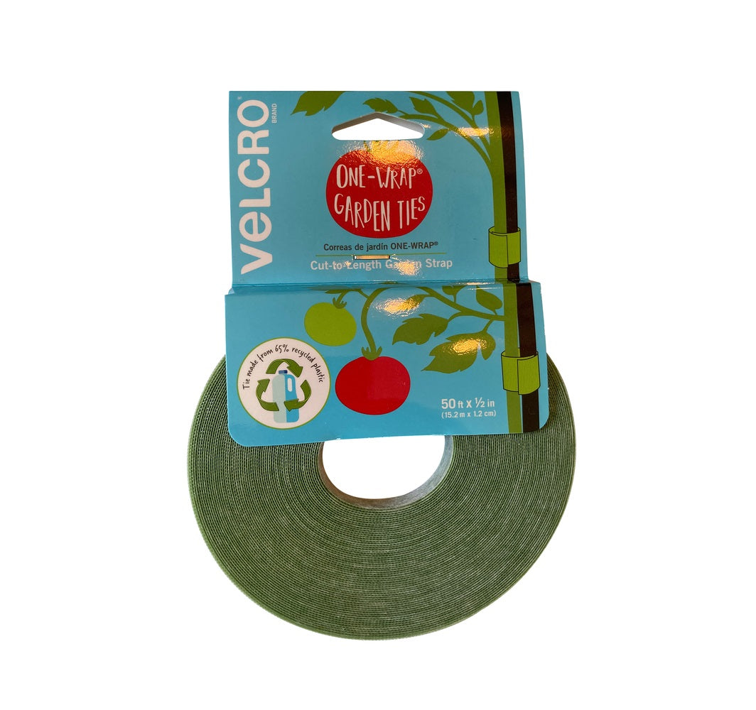 Velcro VEL30071ACS-AMS One Wrap Garden Ties, Green, 50 Ft X 0.5 in