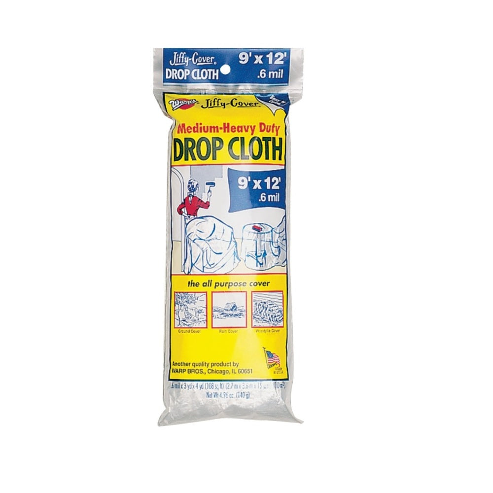 Warp's U-912-48 Jiffy-Cover Drop Cloth, 12 Feet x 9 Feet