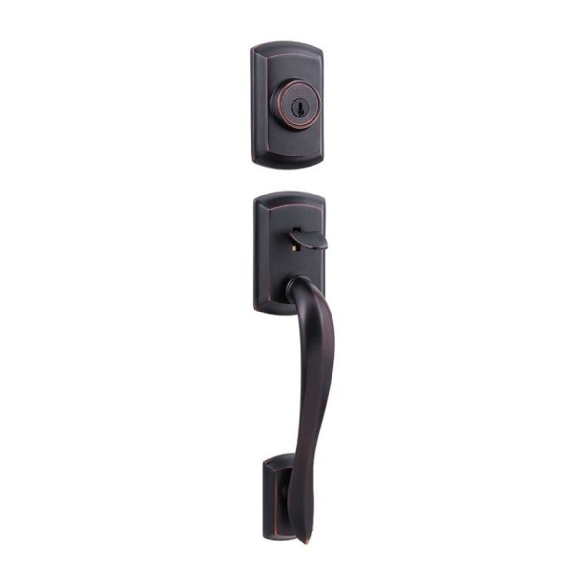 Weiser Lock GCA9771AVH11PS Exterior Avalon Single Cylinder Active Handleset, Venetian Bronze