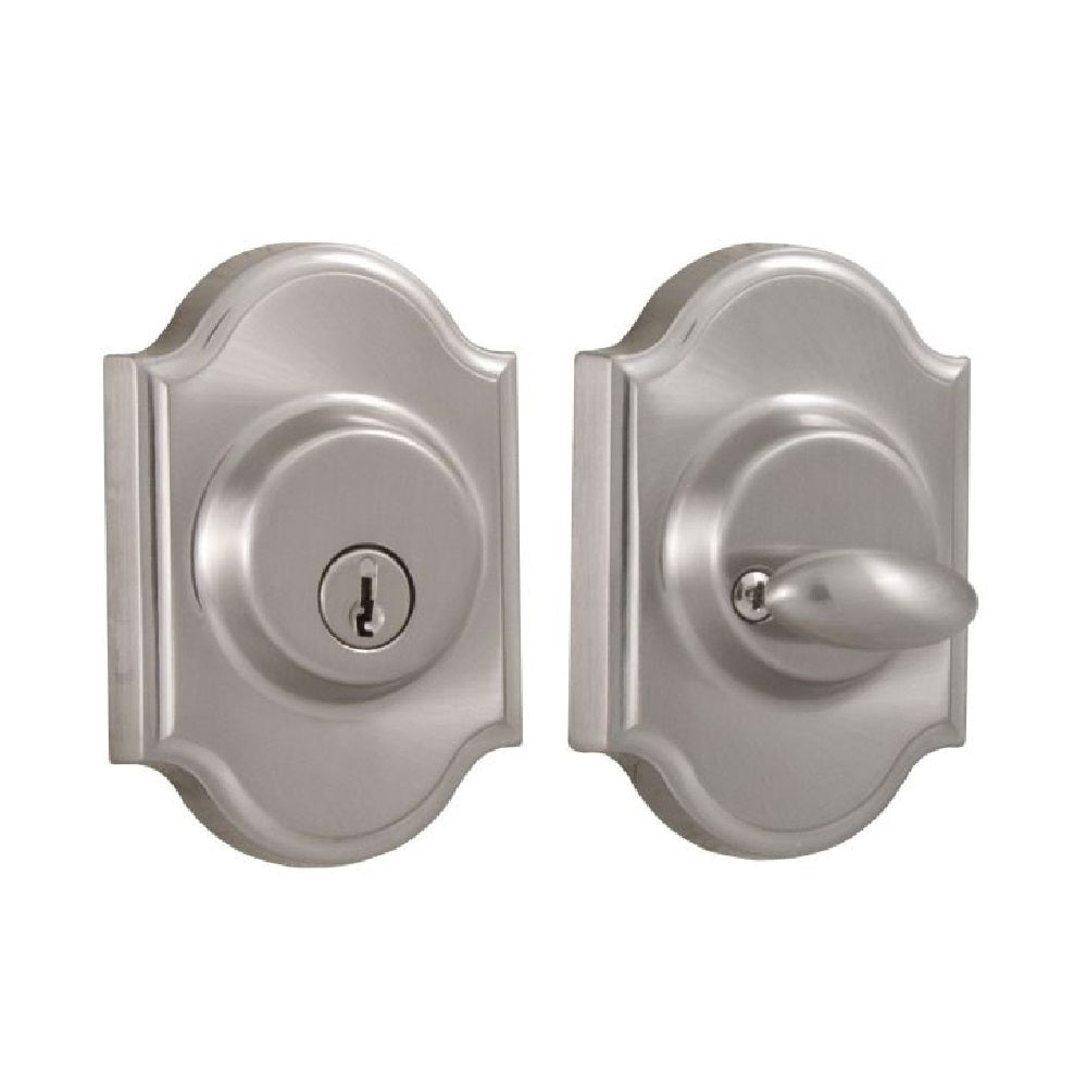 Weslock 01771-N-NSL23 Premiere Single Cylinder Deadbolt, Satin Nickel