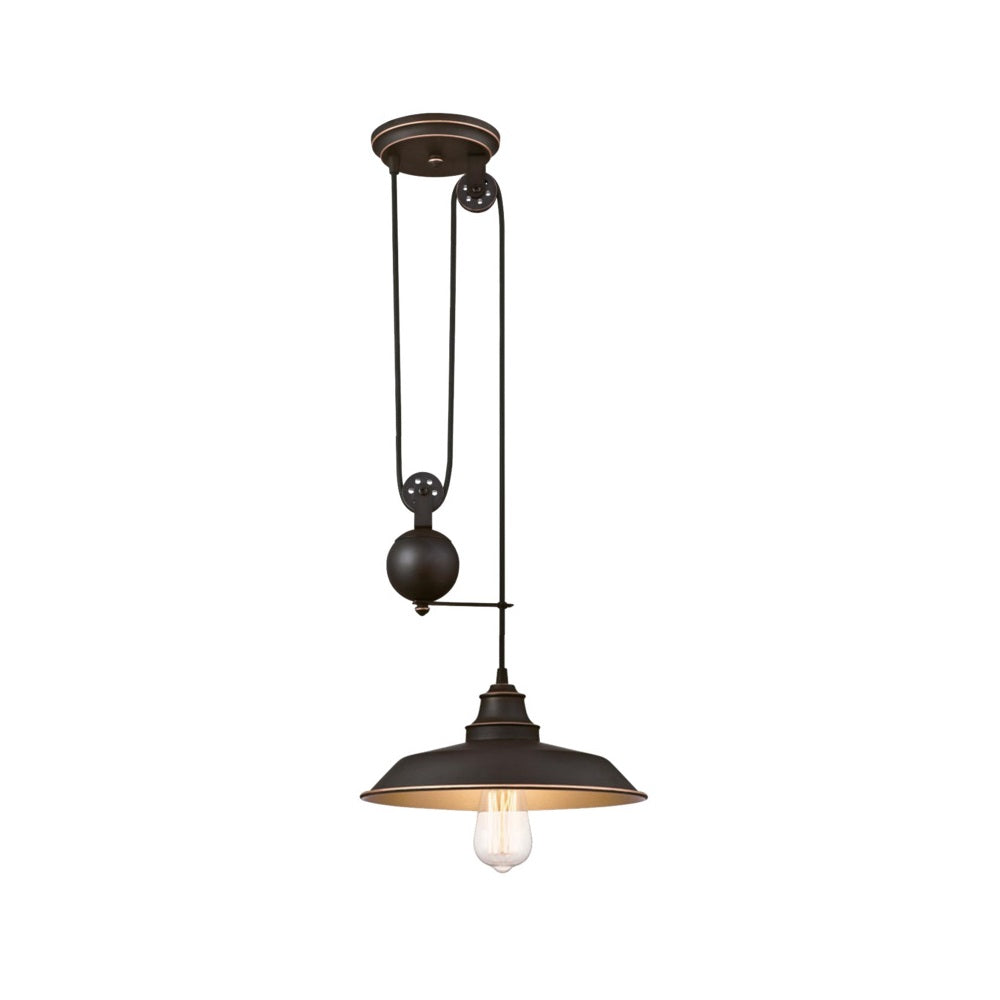 Westinghouse 63632 Iron Hill Pulley Pendant, 60 Watts
