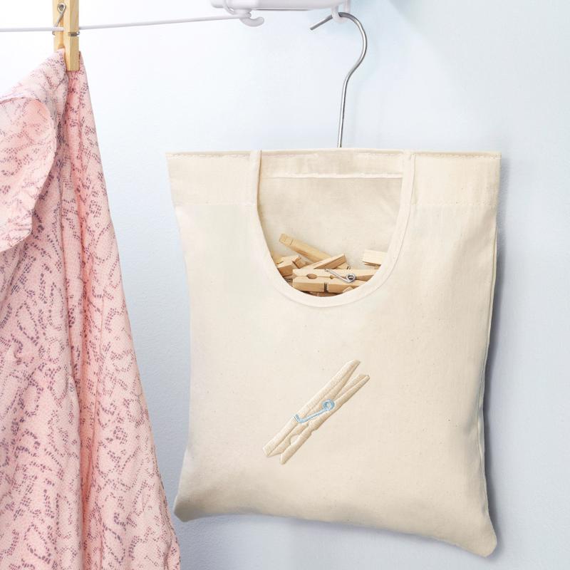 Whitmor 6462-789 Cotton Clothes Pin Bag