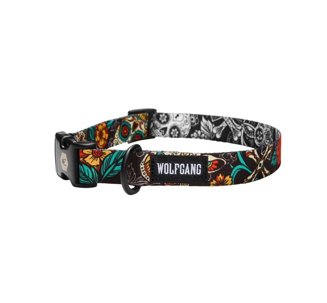 Wolfgang WC-002-19 LosMuertos Dog Adjustable Collar, Polyester