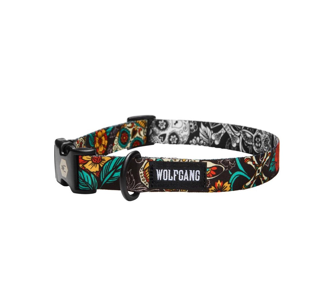 Wolfgang WC-003-19 LosMuertos Dog Adjustable Collar, Polyester