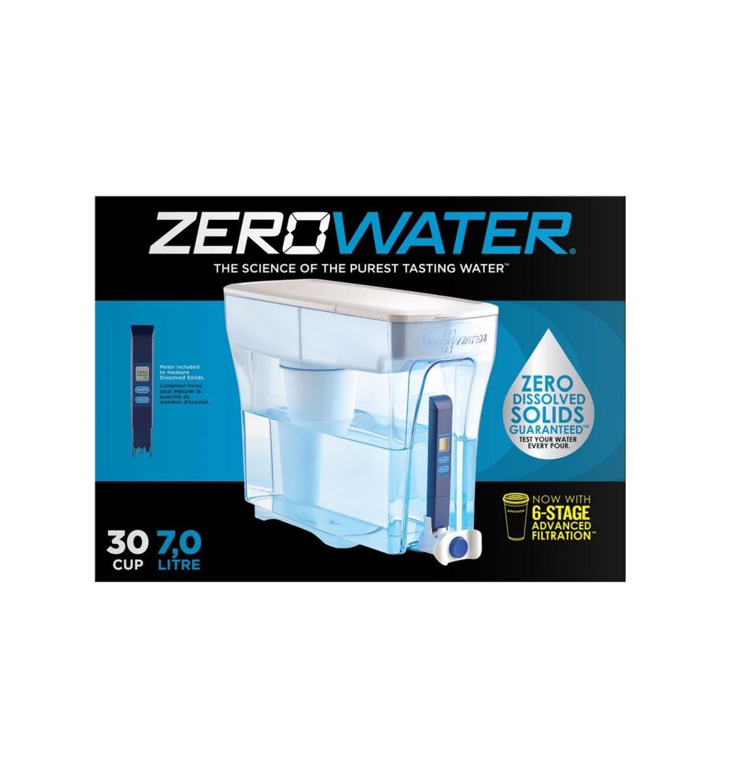 ZeroWater ZD30RP Water Filtration Dispenser, Blue/White