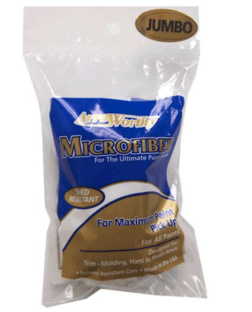 Arroworthy 4-MFR4S-J Microfiber Jumbo Roller Cover, 4", Set of 3