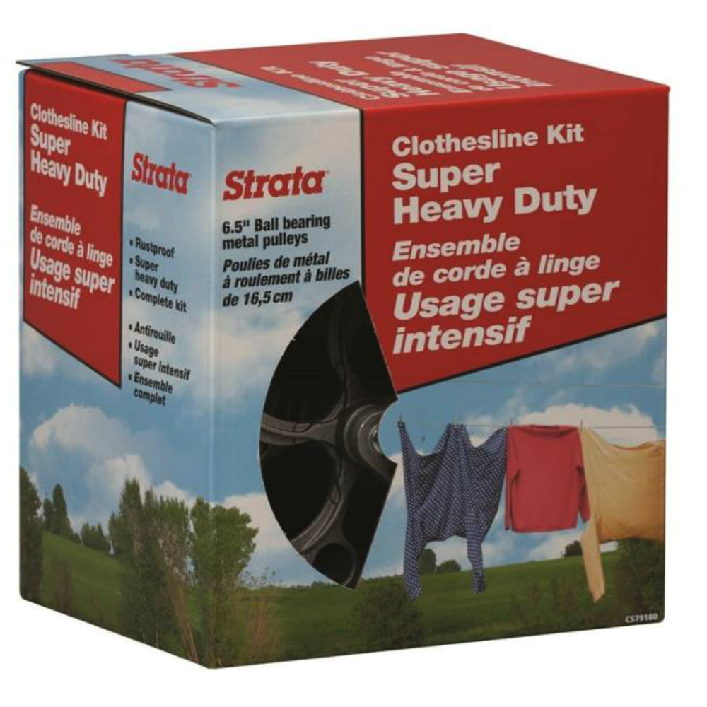 Ben-Mor CS79180 Strata Super Heavy Duty Clothesline Kit, 150'