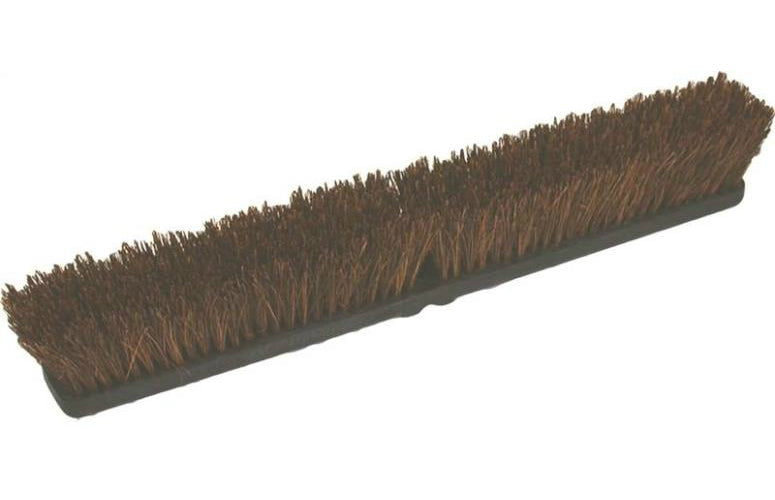 Birdwell Cleaning 2025-12 Push Broom Head, Polypropylene, Grey, Flagged, 24 X 2-5/8 X 7/8"