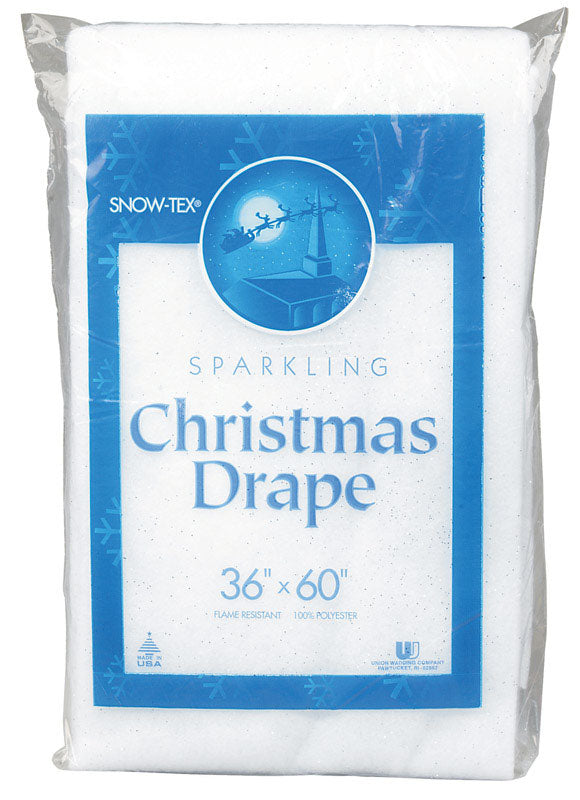 Buffalo CB2337 Snow Drape Christmas Decoration, 36" x 60", White