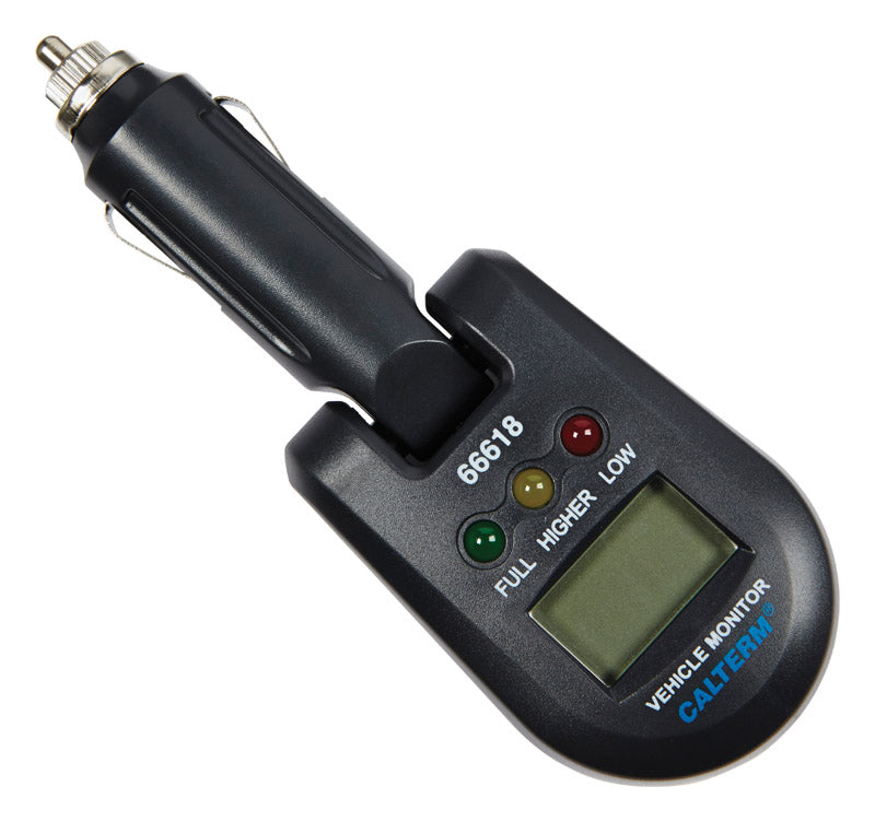 Calterm 66618CS LED Battery Tester, 12 / 24 Volts, Black