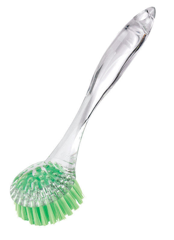 Casabella 15572 Round Dish Brush Scrubber, Assorted Colors, 9"
