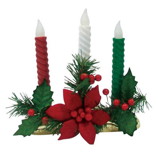 Celebrations 24335-71 Battery Operated LED Candelabra, 9", 3 Piece