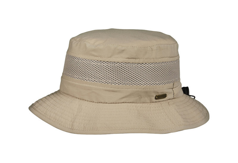 Dorfman Pacific TMSTC199-KAKI Nofly Boon Mens Hat, Khaki