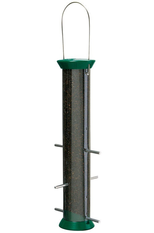 Droll Yankees CJTHM15G New Generation Thistle Seed Bird Feeder, Forest Green
