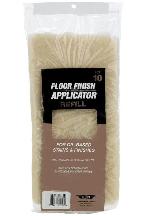 Ettore 33310 Oil-based Floor Finish Applicator Refill, 10"