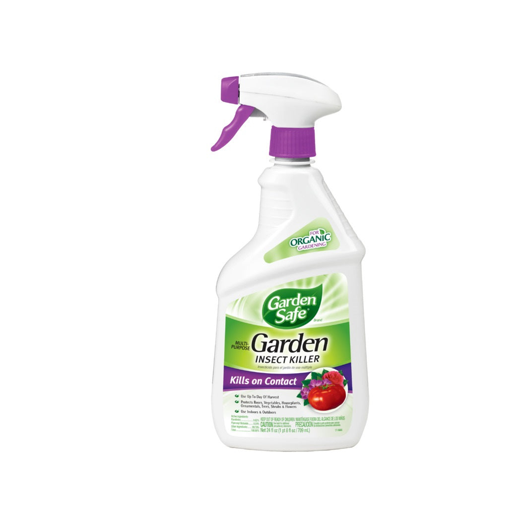 Garden Safe HG-93078 Multi-Purpose Garden Insect Killer, 24 Oz