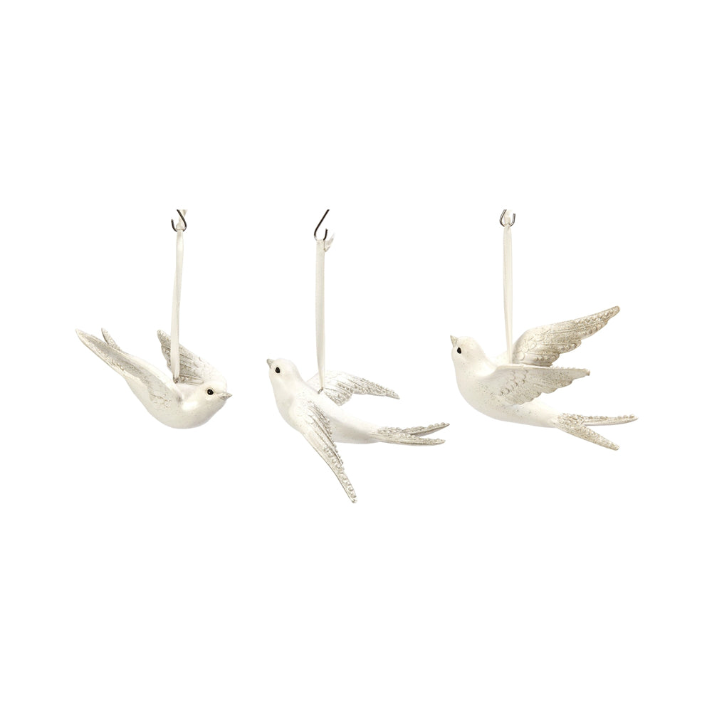 Gerson 2354570 Flying Bird Hanging Christmas Ornament, 5.9" L