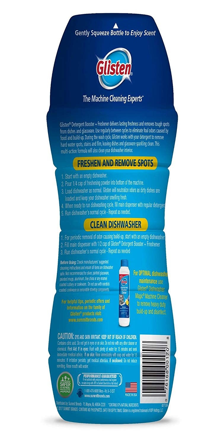 Glisten DM0616N Dishwasher Detergent Booster And Freshener, 14 Oz